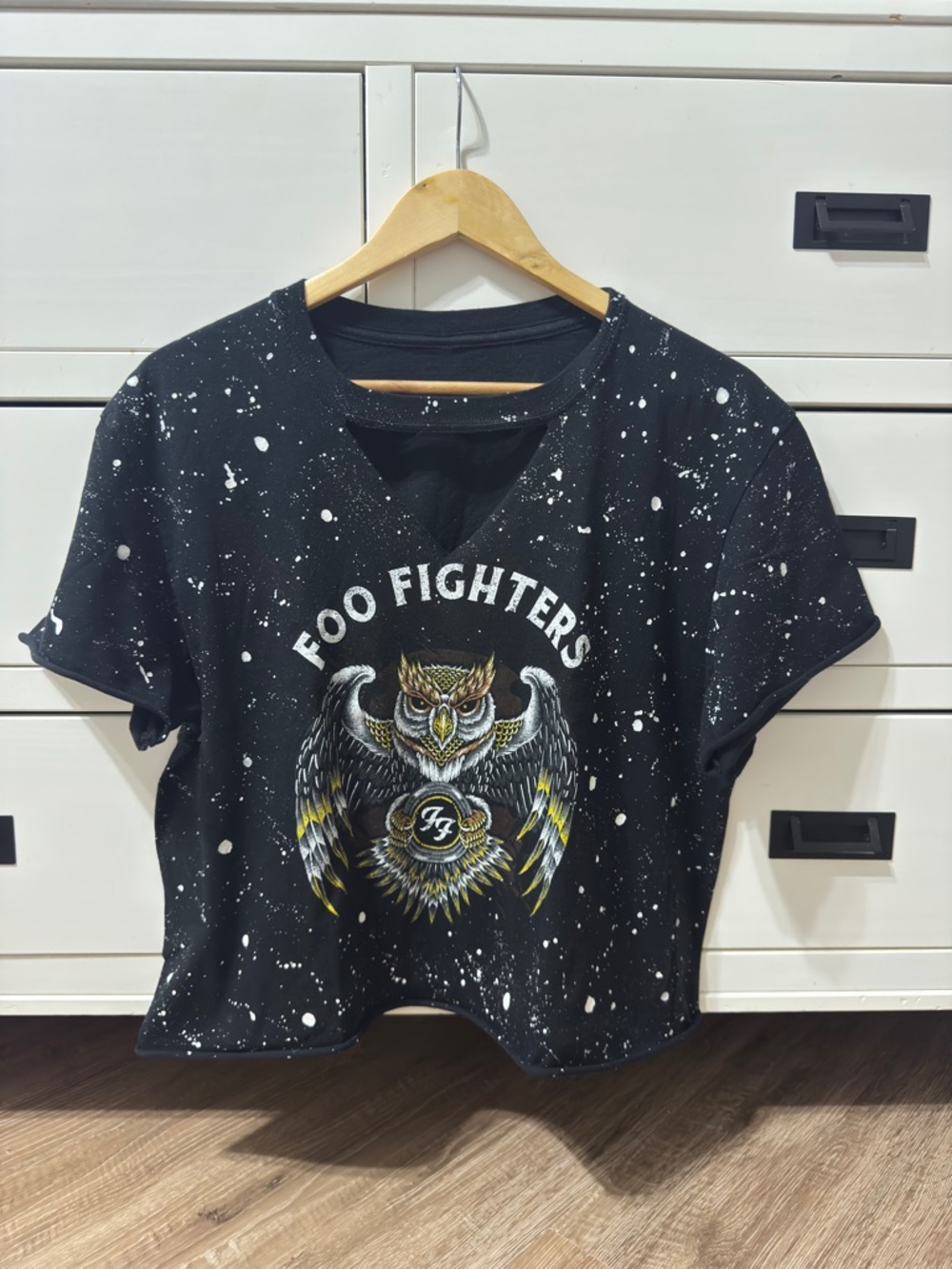 Foo Fighters Customized Black TShirt